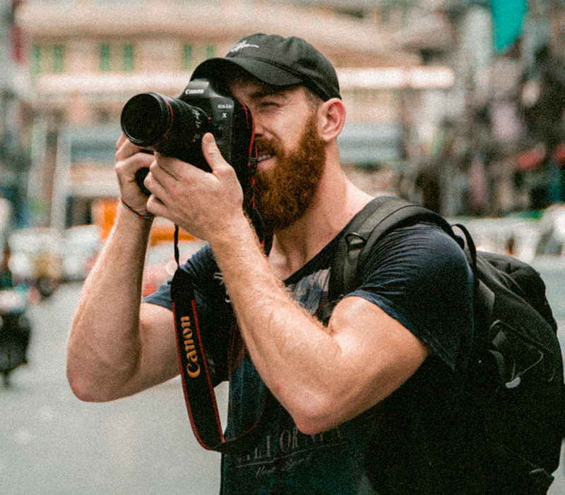 man with camera